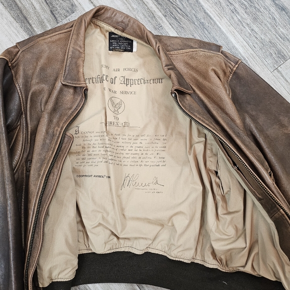 ☆☆☆RARE VINTAGE AVIREX LEATHER JACKET☆☆☆ - Picture 7 of 7